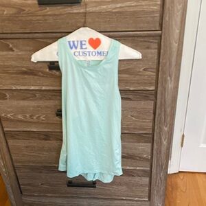 Mint Green Sleeveless Split Back Active Top